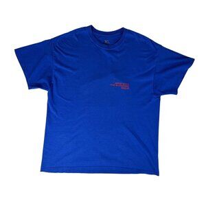 Travis Scott BIRDS EYE VIEW Tour T-Shirt Blue Graphic Tee Mens XL 2017